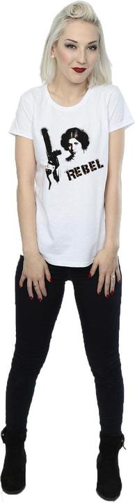 Actual product image Star Wars Womens/Ladies Princess Leia Rebel Cotton T-Shirt (XXL)