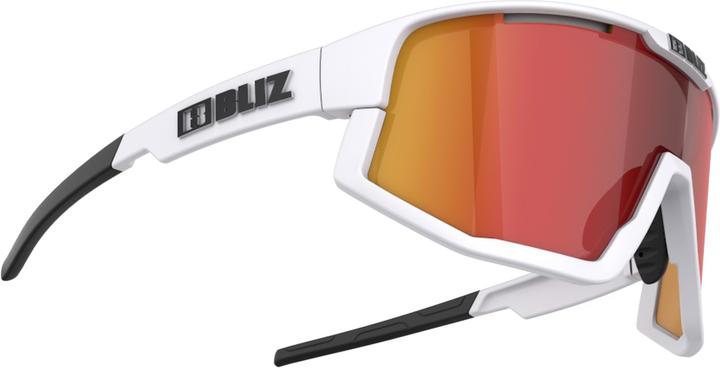 Actual product image Bliz Fusion (matt white, White, Black, Smoke w Red Multi)