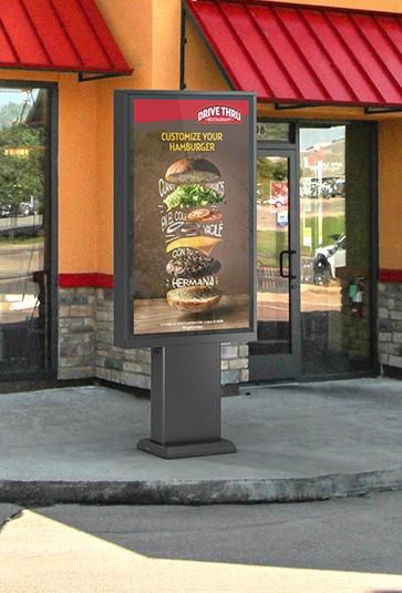 Actual product image DSS Outdoor Stele Portrait 55", Metall, Full Outdoor
