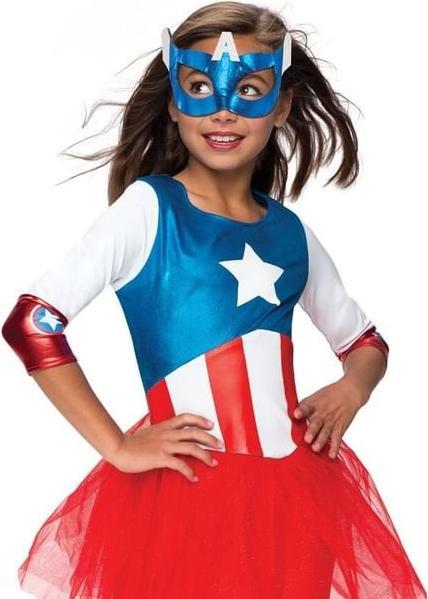 Produktbild Rubies Captain America Mädchen (140)