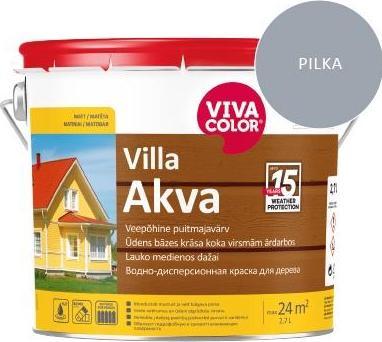 Viva Color PAINT FACADE VILLA AKVA L GREY 7040 2.7L (Grau, 2700 ml)