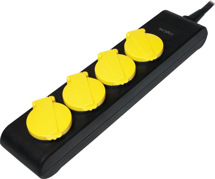 LogiLink Feuchtraum-Steckdosenleiste (4 x, CEE 7/3)