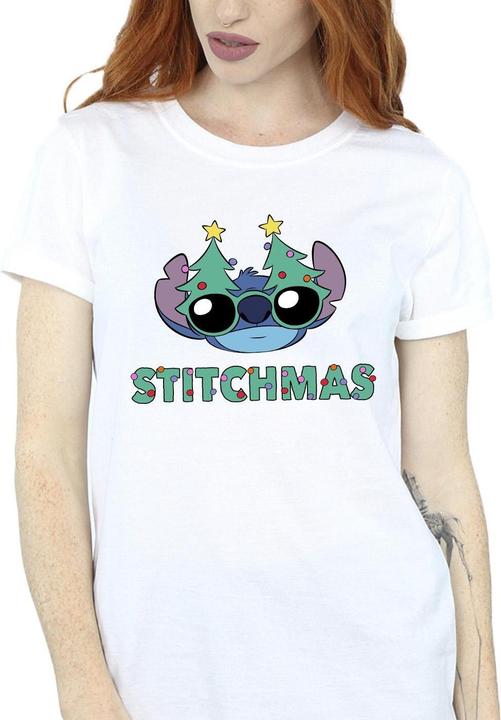 Produktbild Disney Lilo & Stitch Stitchmas Glasses TShirt (S)
