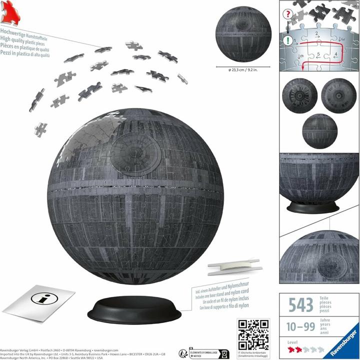 Actual product image Ravensburger RAV Puzzle Star Wars Death Star 11555 (540 pieces)