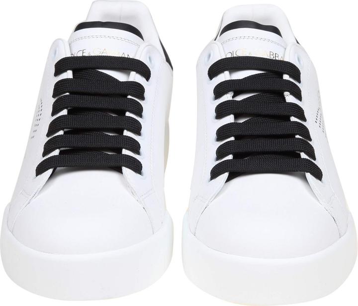 Produktbild Dolce & Gabbana portofino light sneakers in black and white leather (43)