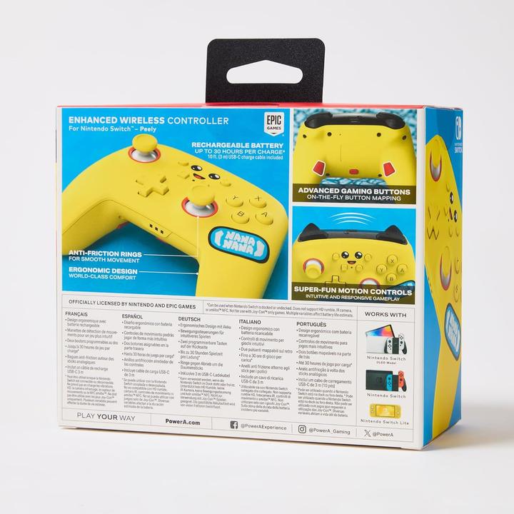 Produktbild PowerA Enhanced Wireless Controller Fortnite Peely (Switch, Switch Lite, Switch OLED)