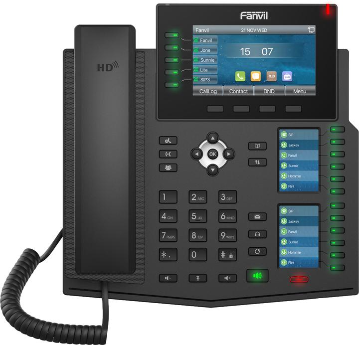 Immagine prodotto Fanvil Téléphone SIP X6U PoE 3 écrans couleur