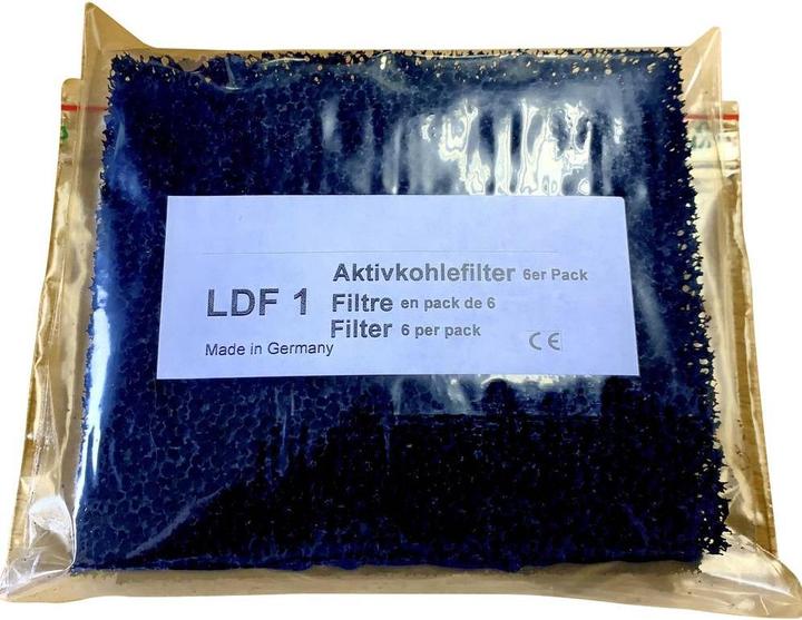 Produktbild No Name Aktivkohlefilter (L x B x H) 140 x 120 x 8 mm 6 St. (Aktivkohlefilter)