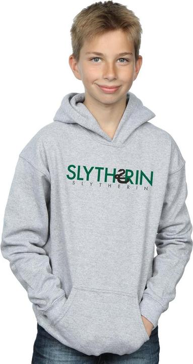 Actual product image Boys Slytherin Text Hoodie (128)