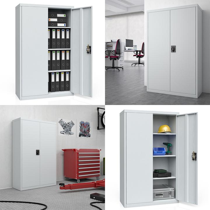 Actual product image Vicco Metallschrank (85 x 39 x 140 cm)