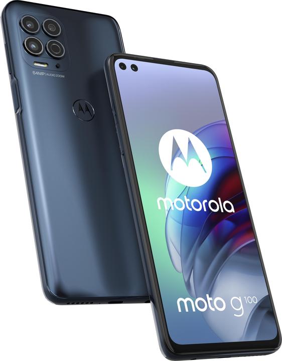 Produktbild Motorola Moto G100 (128 GB, Slate Grey, 6.70", Hybrid Dual SIM, 64 Mpx, 5G)