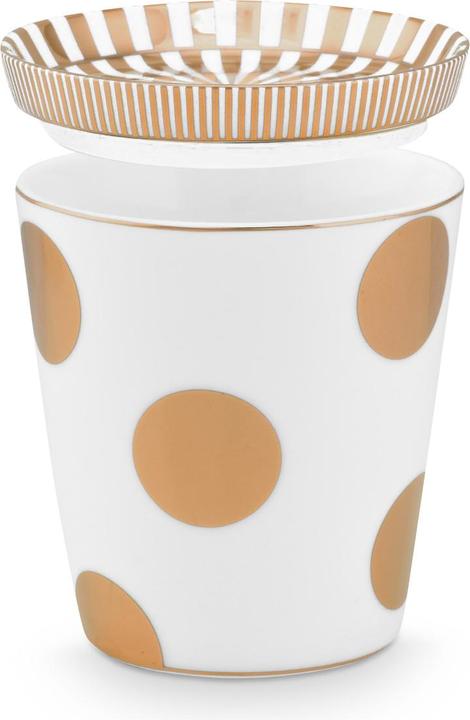 Immagine prodotto PIP Studio Tazza Dot Delight senza manico e vassoio per il tè bianco-oro 230ml (230 ml, 1 x)