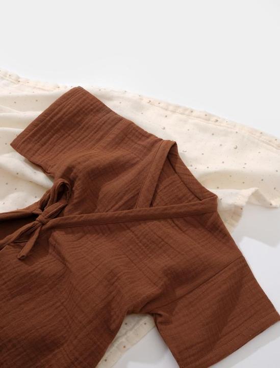 Actual product image BabyCosy Double Breasted short sleeved Romper (80)