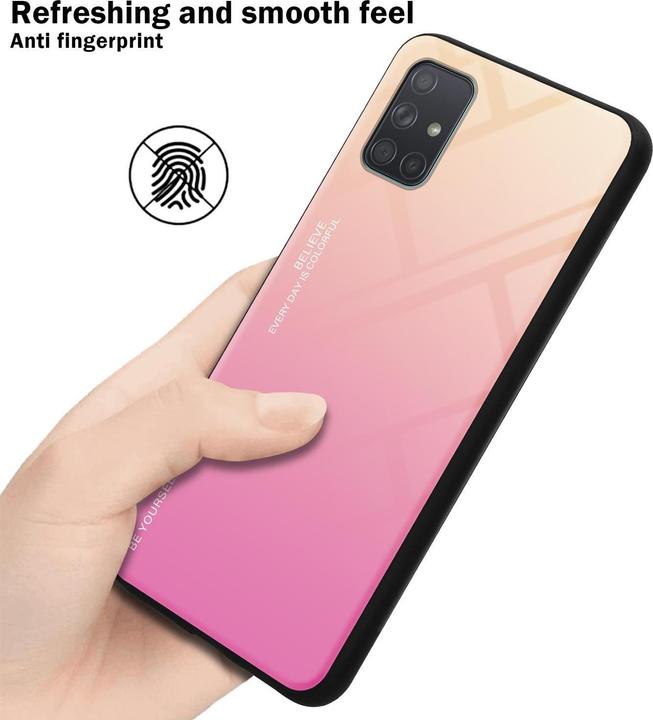 Produktbild Cadorabo TPU 2 Farben Glas Cover (Samsung Galaxy A71)