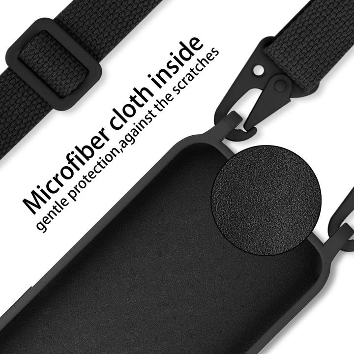 Actual product image Cadorabo Necklace Case Liquid TPU Handy Kette Liquid (Samsung Galaxy A81)