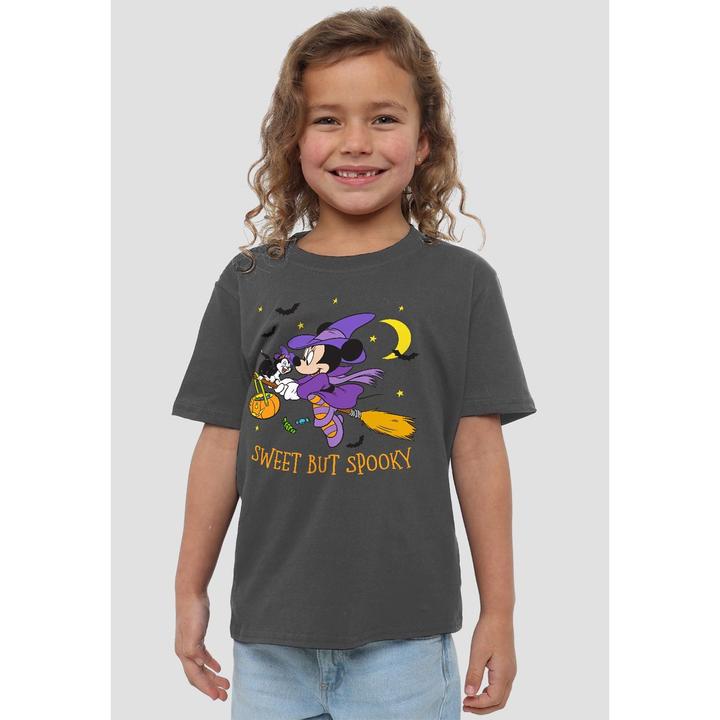 Actual product image Disney Childrens/Kids Spooky Witch Minnie Mouse T-Shirt (116)