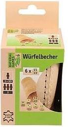 Produktbild Natural games Lederwürfelbecher mit 6 Würfeln
