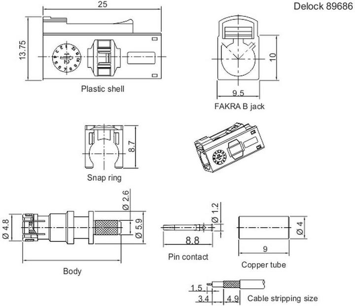 Produktbild Delock Antennenanschluss (Antennenkabel)