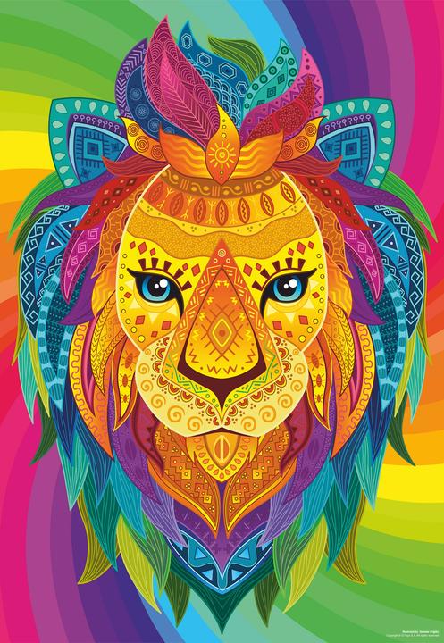 Actual product image D-Toys Puzzle 1000 pieces - Demeter Brigi - Abstract Lion (1000 pieces)