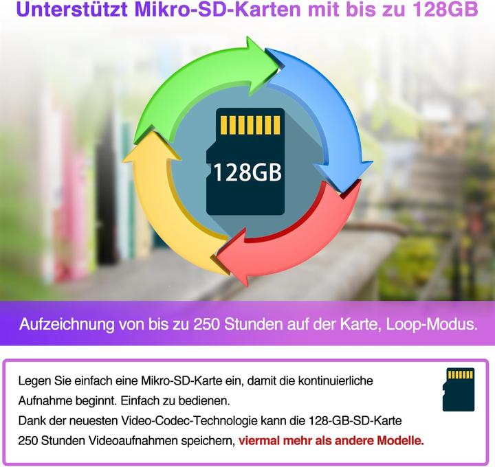 Produktbild Wiwacam Überwachungskamera mit Bewegungserkennung