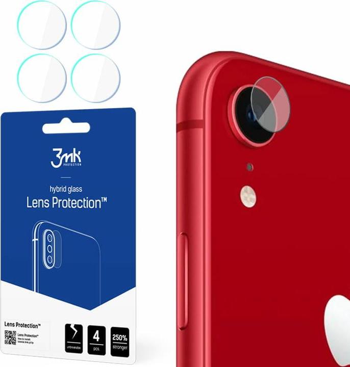 Produktbild 3MK iPhone XR FlexibleGlass Camera Glass Lens (4 PSC) (1 Stück, Apple iPhone XR)