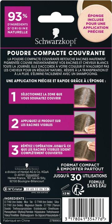 Actual product image Retouche Racines Starting powder (Fair-haired man)