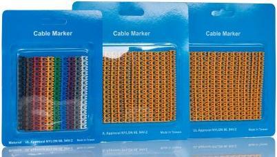 Actual product image Rs Pro Cable marker, clip-on, labelling: 0, 1, 2, 3, 4, 5, 6, 7, 8, 9, black, brown, green