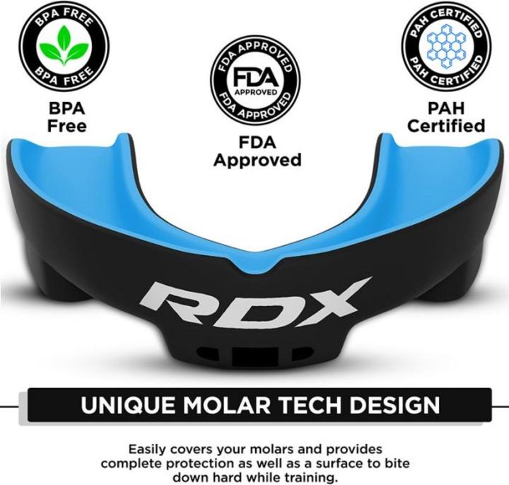Image du produit Rdx Gel Gum Shield Mouth Guard Blue (Taille unique)