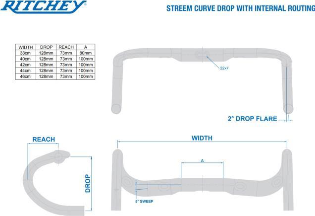 Produktbild Ritchey Comp Streem Di2 Road (440 mm)