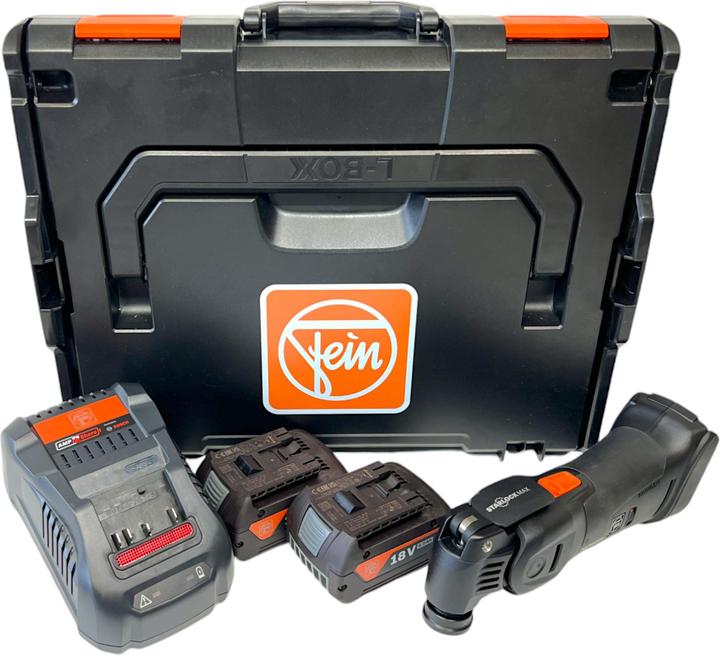 Actual product image Fein Multimaster AMM 700 MAX AS cordless multifunction tool 18 V Starlock Max Black Edition + 2x