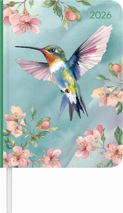 Actual product image DailyJournalHummingbird2026-Taschen-KalenderA6-Kolibri-DayByDay-35 (11 x 15 cm, German, French, Italian, English)