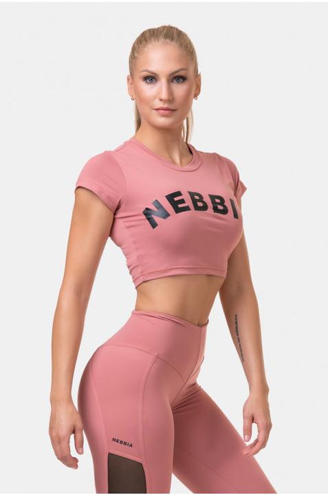 Produktbild Nebbia Short Sleeve Sporty Crop Top 584 old rose (M)