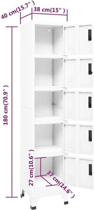 Produktbild VidaXL Archibaldo (38 x 40 x 180 cm)