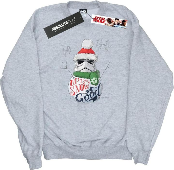 Actual product image Star Wars Womens/Ladies Stormtrooper Up To Snow Good Sweatshirt (S)