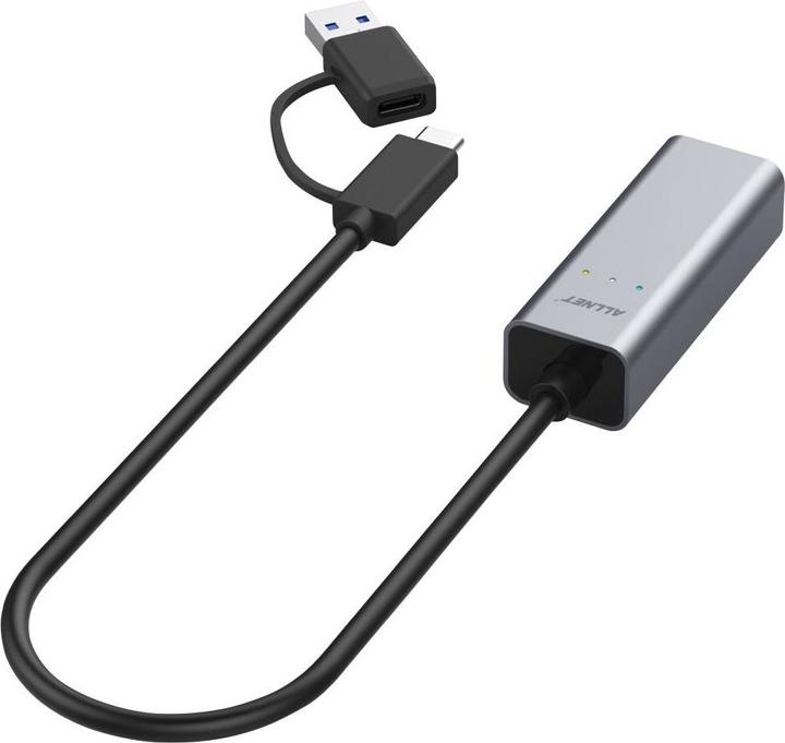 Immagine prodotto Allnet Adattatore Ethernet USB 3.0 Type-C&A (USB 3.0, USB 3.1 Gen 1, RJ45 (1x))