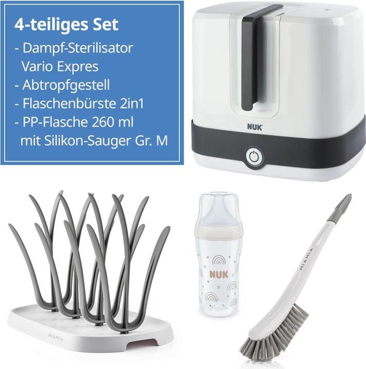 Image du produit NUK Sterilisatoren & Vaporisatoren 4-tlg. Reinigungs-Set für Babyflaschen -