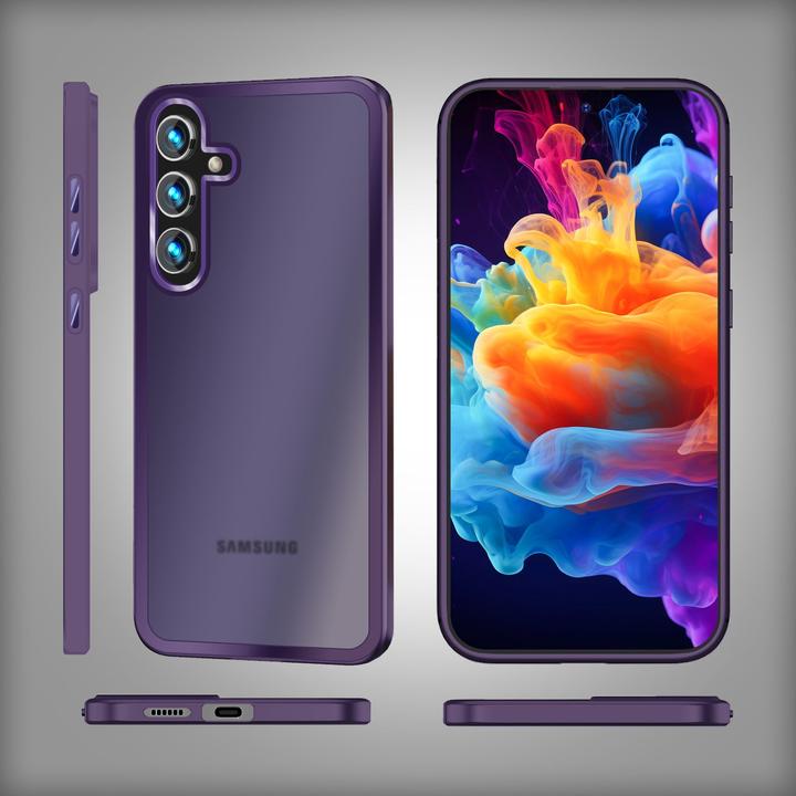 Produktbild Nalia Semi-Transparente Hybrid Hülle mit Schutzrahmen (Samsung Galaxy S24+)