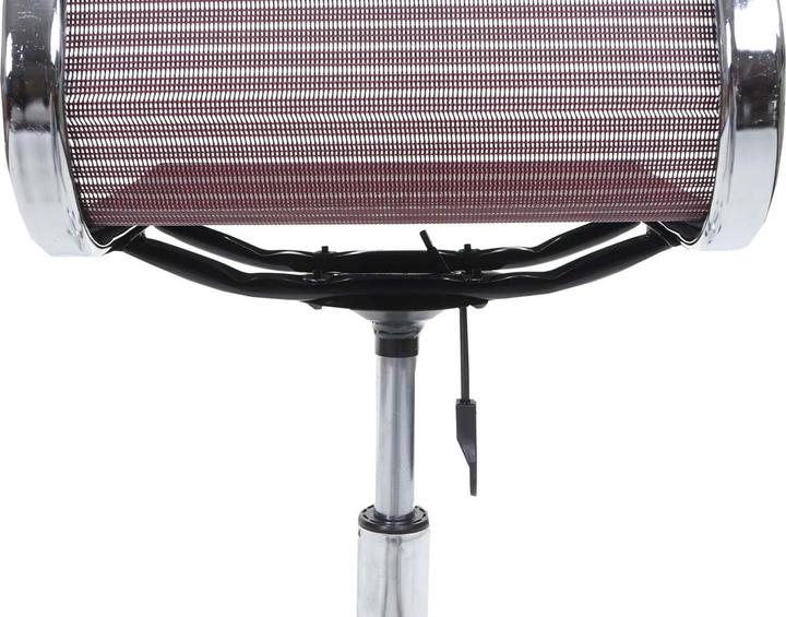 Actual product image Mendler Office chair HWC-K53, mesh cover fabric/textile - wine red