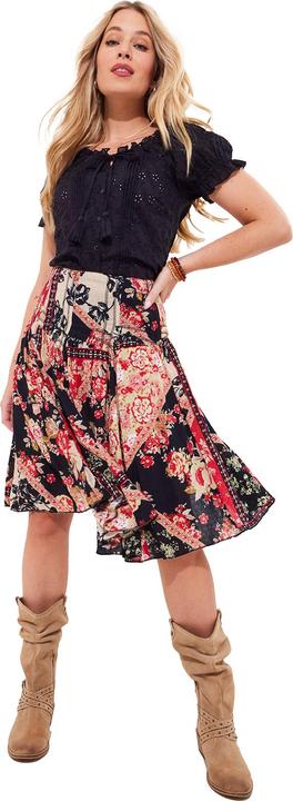 Actual product image Joe Browns Floral Patchwork Knee-Length Skirt (40)