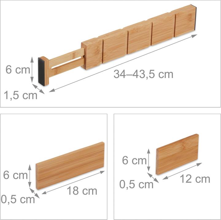 Actual product image Relaxdays Drawer divider set