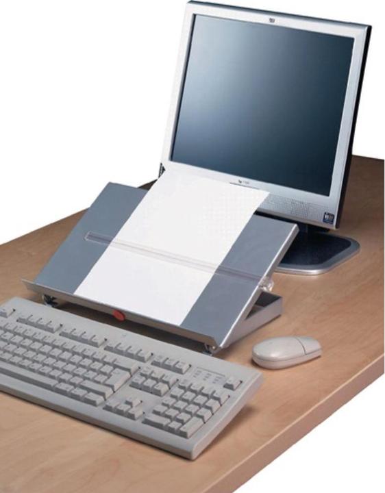 Productafbeelding Twinco Concepthouder B350xD247xH60mm metaal zilver verstelbare kijkafstand