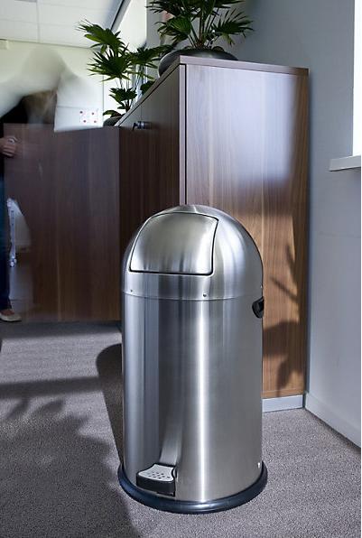 Actual product image kaiserkraft Push waste bin (33 l)