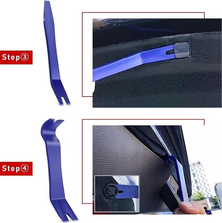 Actual product image König Design 5 Series vehicle interior panelling removal assembly wedges trim strip wedge clip remover