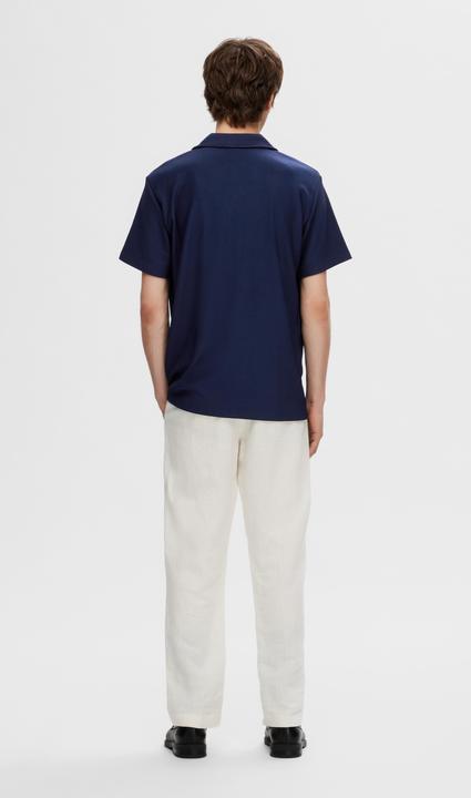 Image du produit Selected Homme Chemise à col cubain côtelé et à manches courtes (M)
