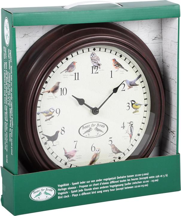 Actual product image Esschert Design Wall clock with bird calls (30.10 cm)