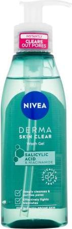 Actual product image NIVEA Cleansing skin gel Derma Skin Clear (Wash Gel) 150 ml (Gel, 150 ml)