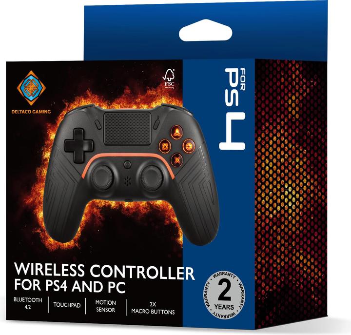 Produktbild Deltaco Gaming Wireless PS4 & PC Controller (PS4, Android, PC)