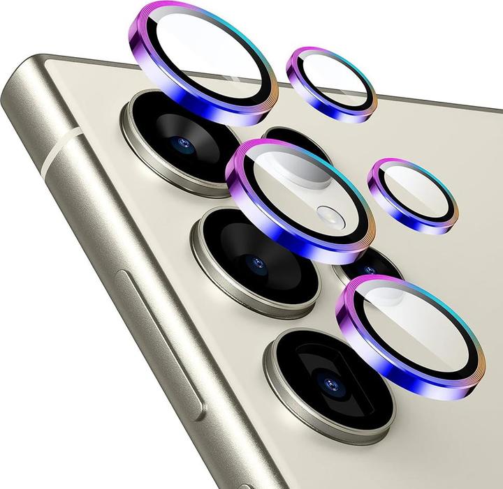 Actual product image ESR - Lens Protector Tempered Glass - Samsung Galaxy S24 Ultra - Chromatic (1 Piece, Samsung Galaxy S24 Ultra)