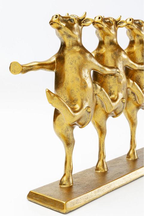 Produktbild Kare Design Deko Figur Dancing Cows Gold 40cm