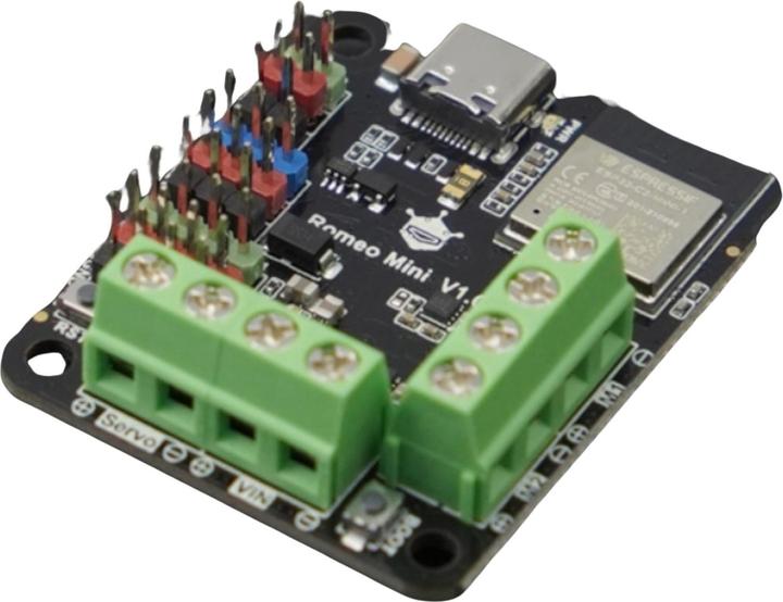 Image du produit DFRobot Carte de contrôle de robot ESP32-C3 Romeo avec pilote de moteur